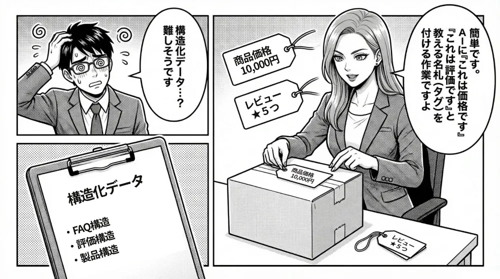 FAQ・評価・製品情報などの構造化データで内容の意味を検索/AIに伝える説明